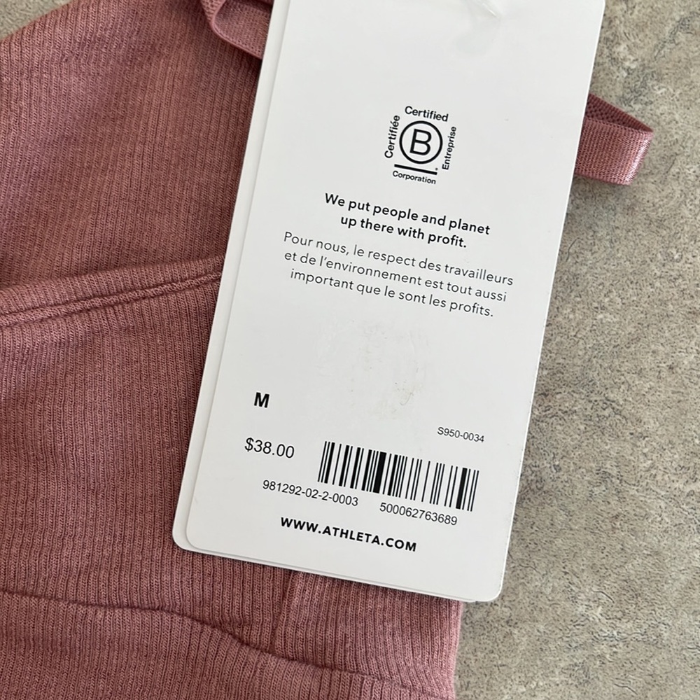 Athleta Ribbed Bra Size M - Picture 4 of 4